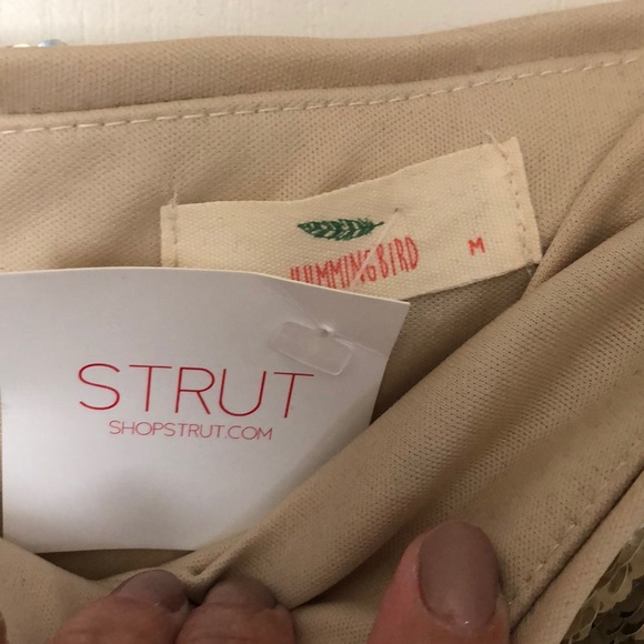 Sequin Gold Skirt - Picture 4 of 6